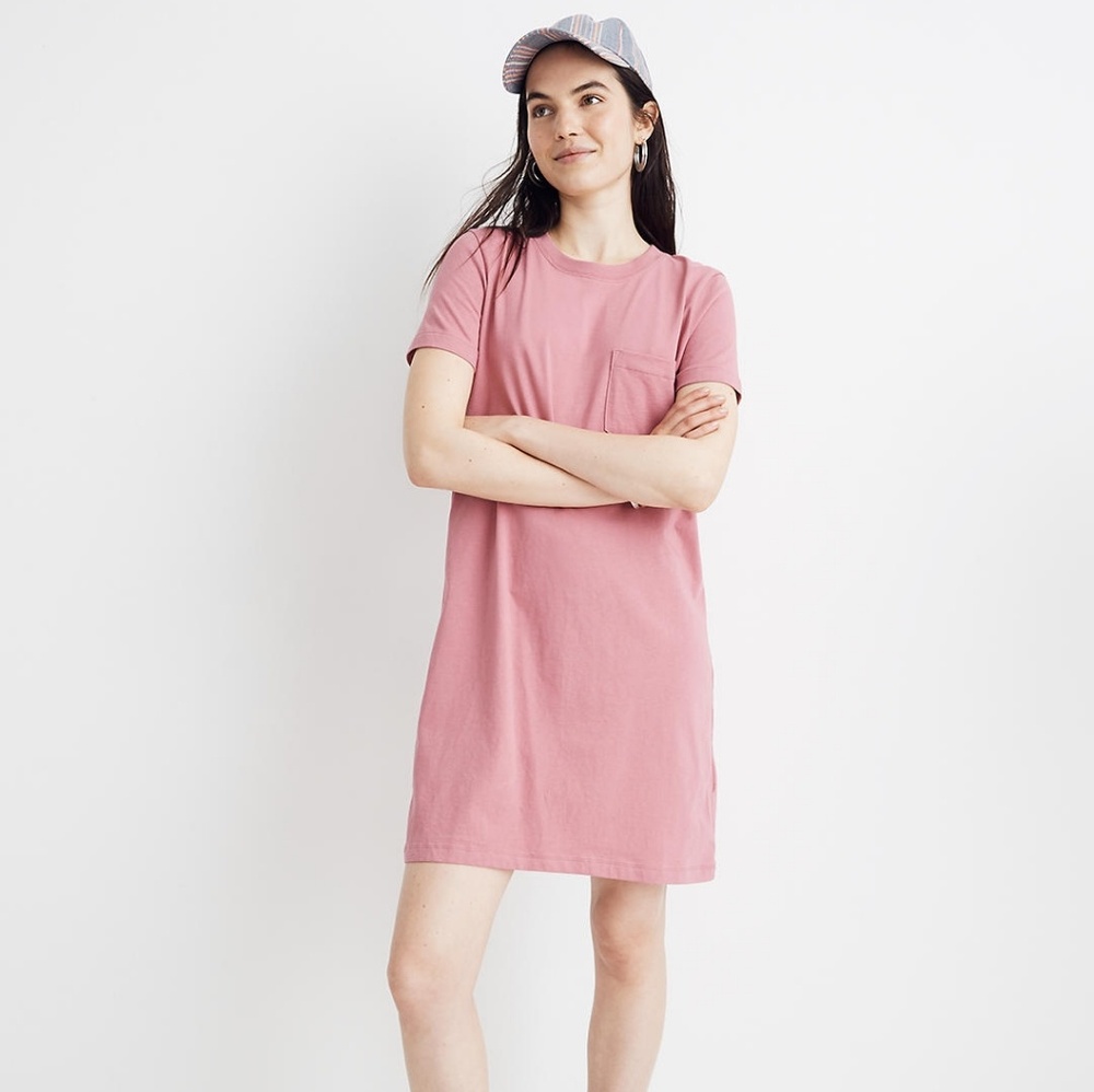 Madewell Tee Dress (Autumn Berry)